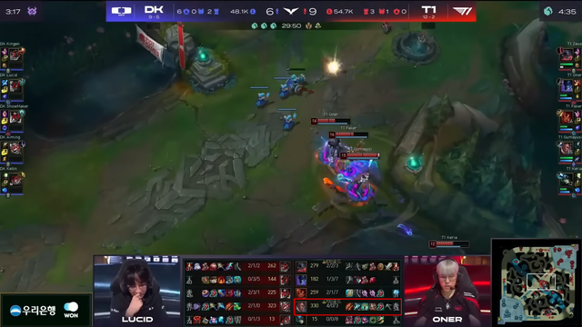 In the game Gumayusi, Pog is really difficult for T1 when DK maintains a very good game