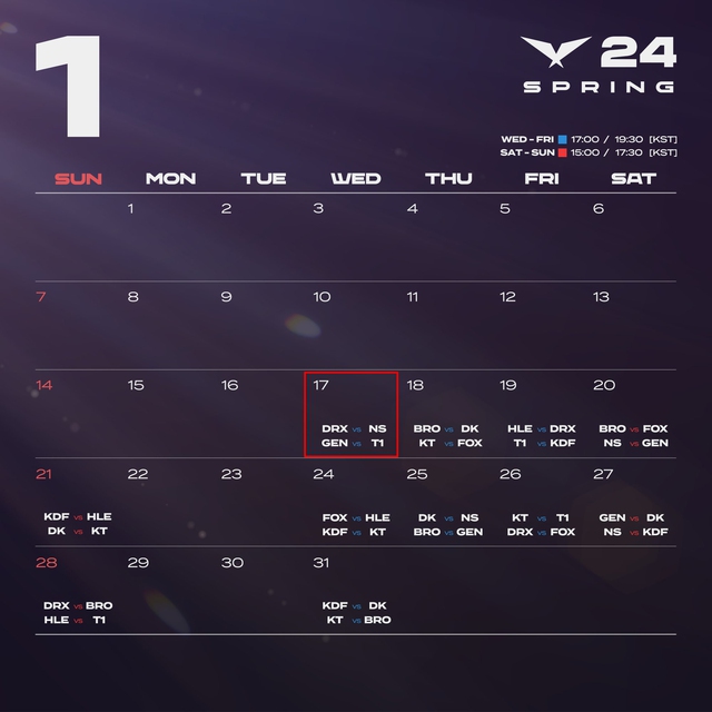 LCK has had very attractive matches right from the opening match over the past few years