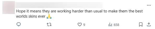 "Hopefully this means they need to work more than usual to produce the best Worlds"
