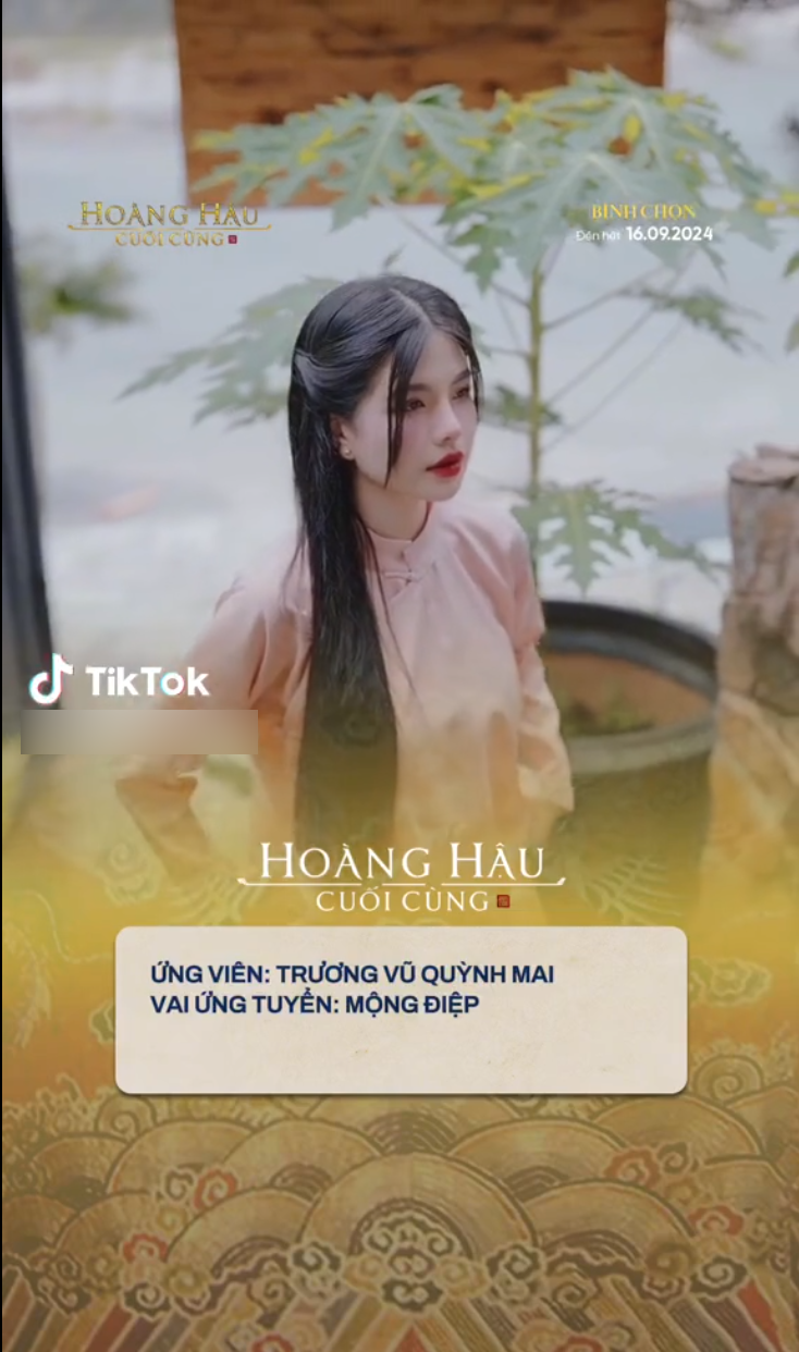 She suddenly appeared to participate in casting a movie with the theme of King Bao Dai