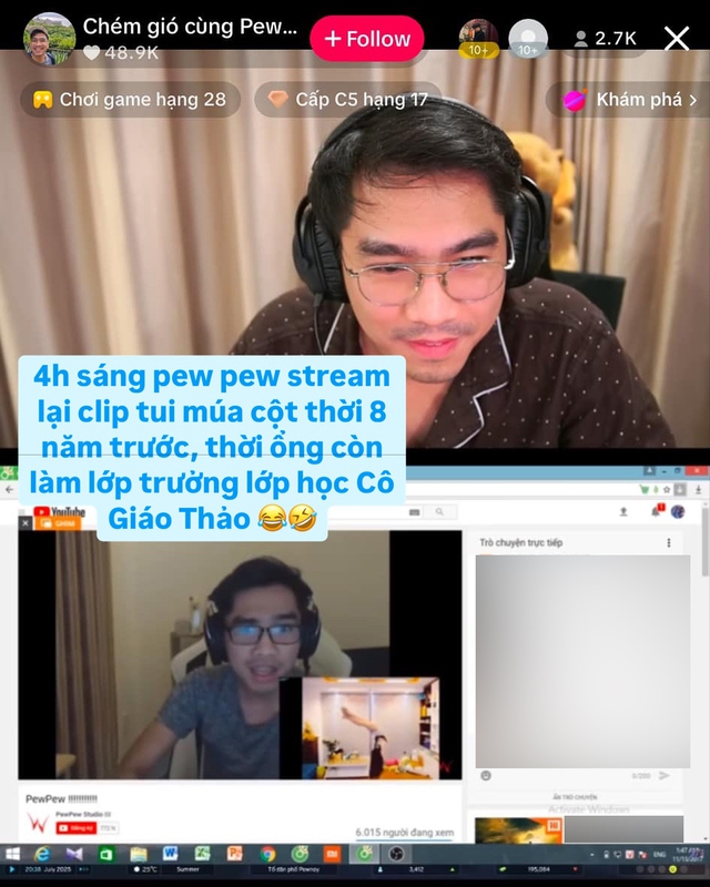Pewpew Restream clip of hot girl, the owner shows the fans "blush"- Photo 1.