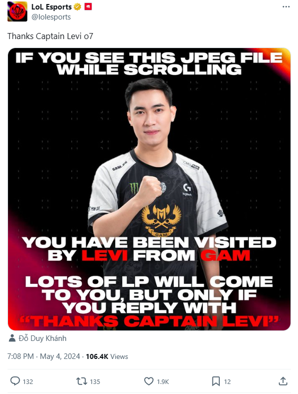 Riot also enlisted "Sentence like"