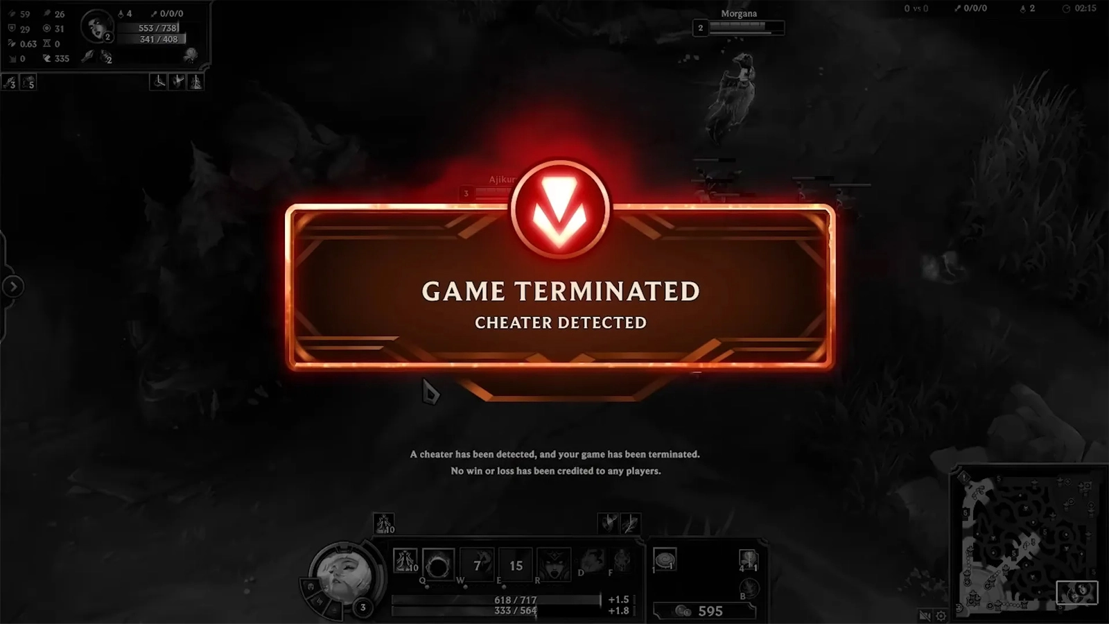 Vanguard has just applied to League of Legends for a short time