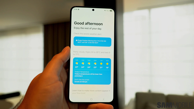 Now Brief - one of the new features brought on Samsung Galaxy S25 Series