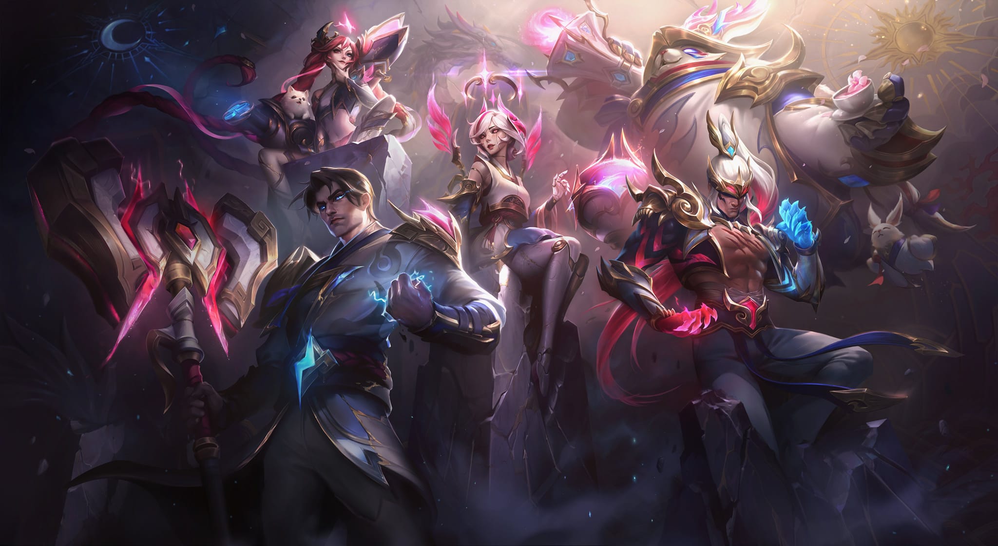 The official Splash Art of Skin T1 Worlds 2023