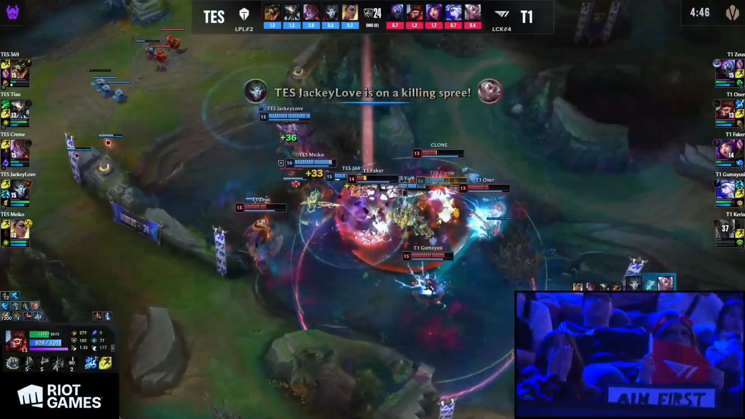 Faker - Keria opened a very good fight but T1 had no damage to end the opponent compared to TES