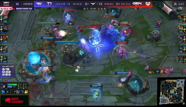In both two games, T1 could not resist anything once Gen.G controlled the game