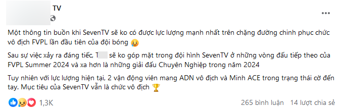 FC Online's events have removed TTA's photos and also announced the ban on this player