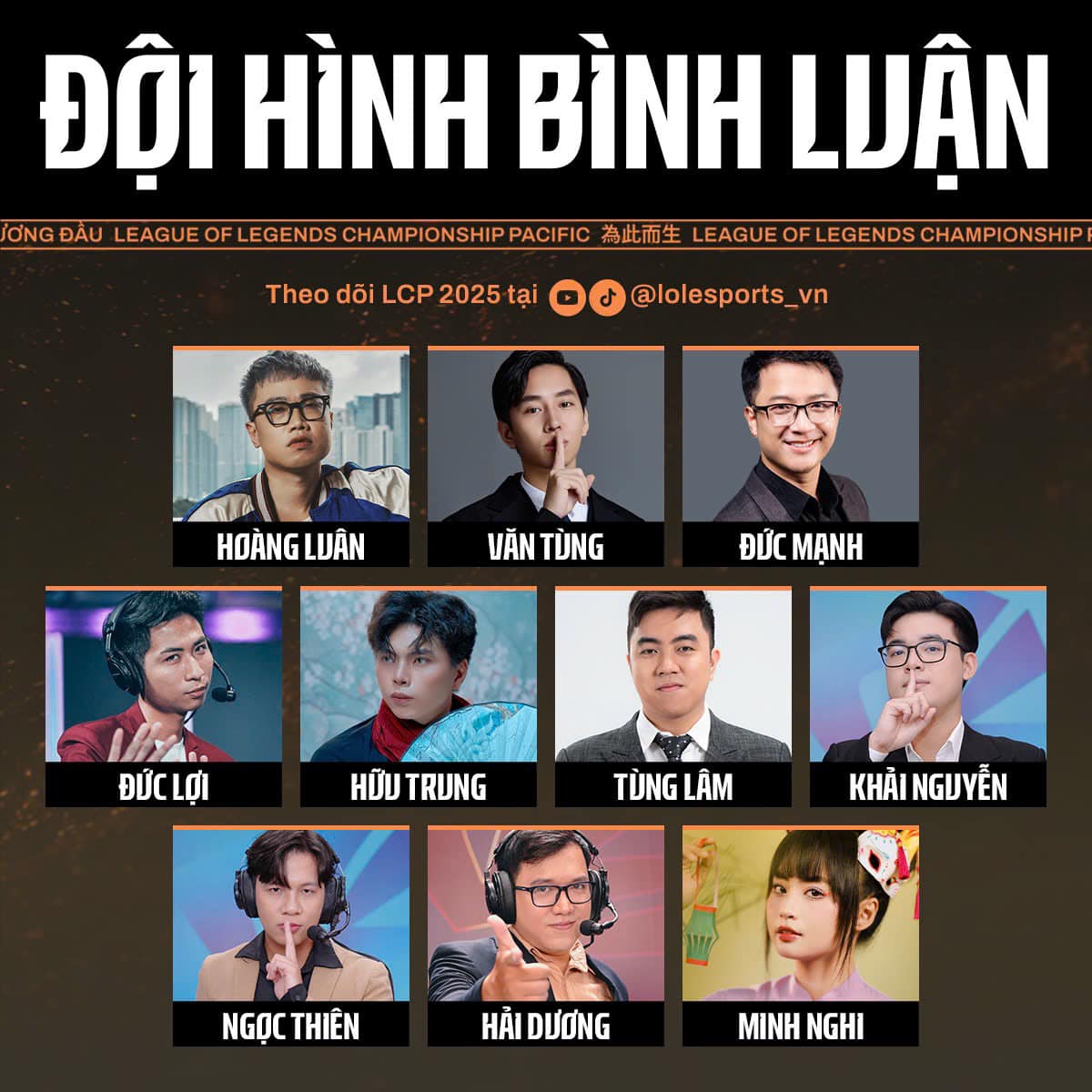 List of cast LCP 2025 suddenly appeared female MC Minh Nghi
