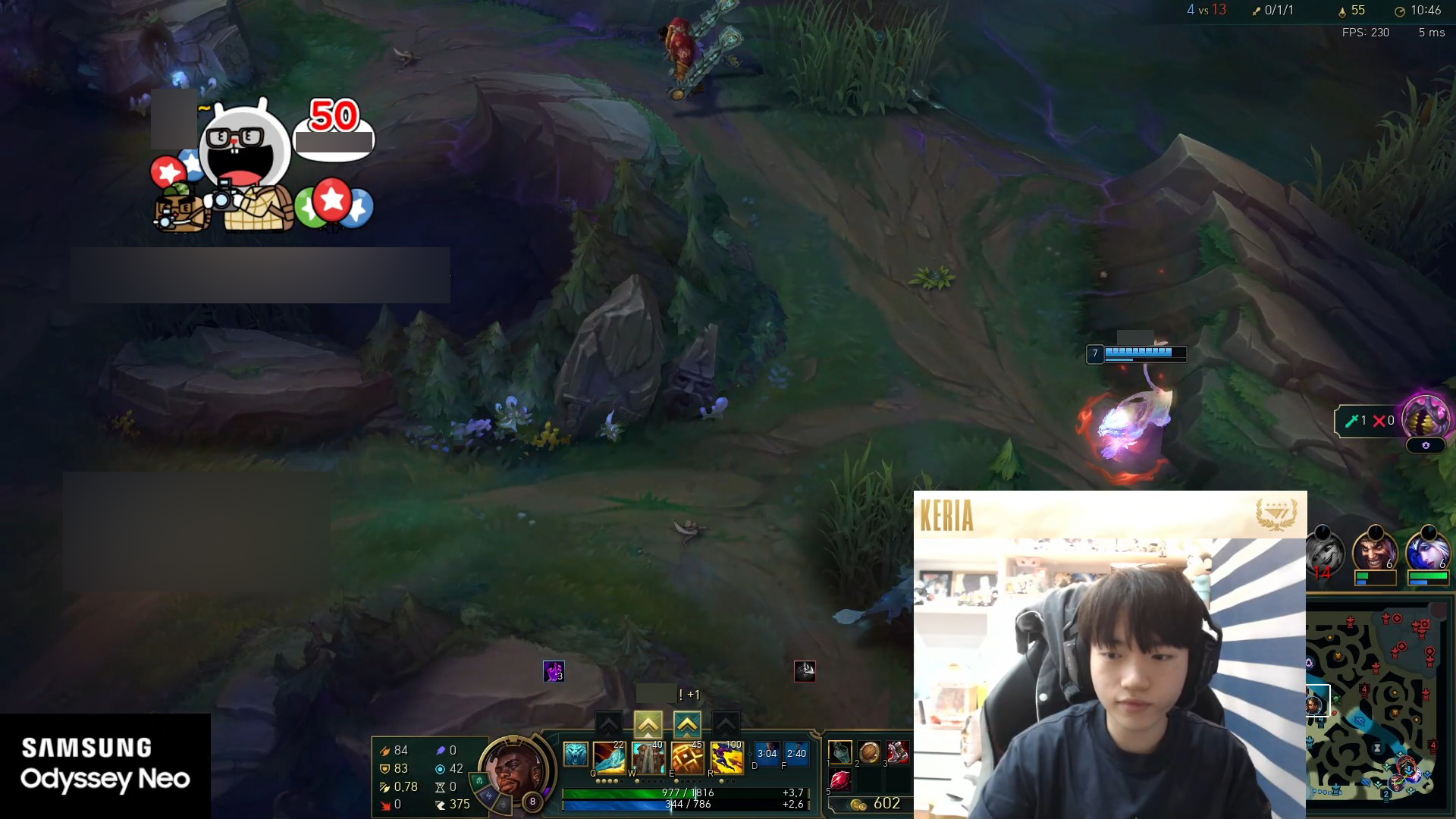 But right after the match T1 lost to Gen.g, that night Keria went to the normal stream to climb rank at T1 headquarters