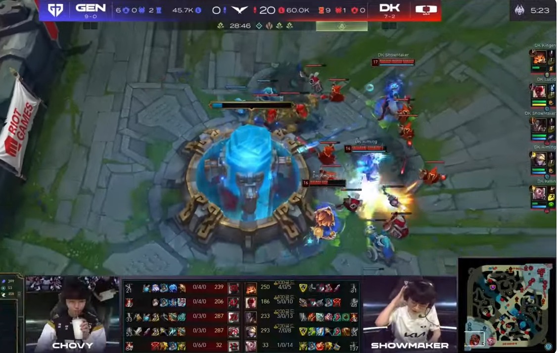 Gen.G has absolute losses before DK and cannot have a defeated network